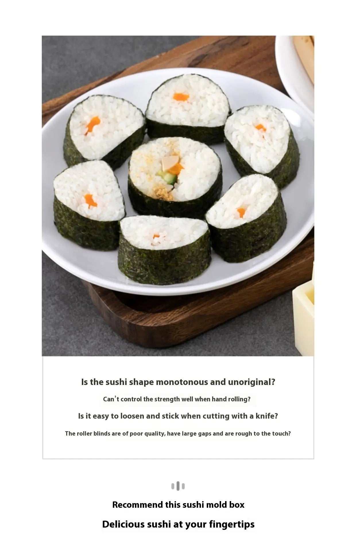 Molde de Arroz para Sushi y Nori
